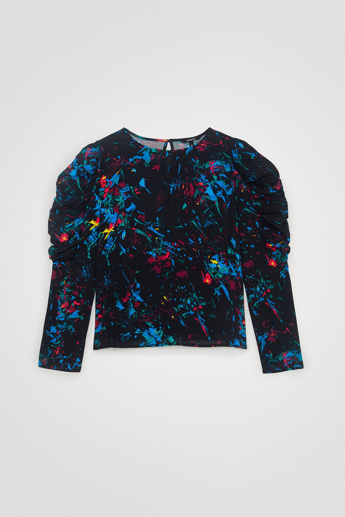Blusa mangas abullonadas DESIGUAL