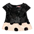 Blusa negra con lunares BOBOLI
