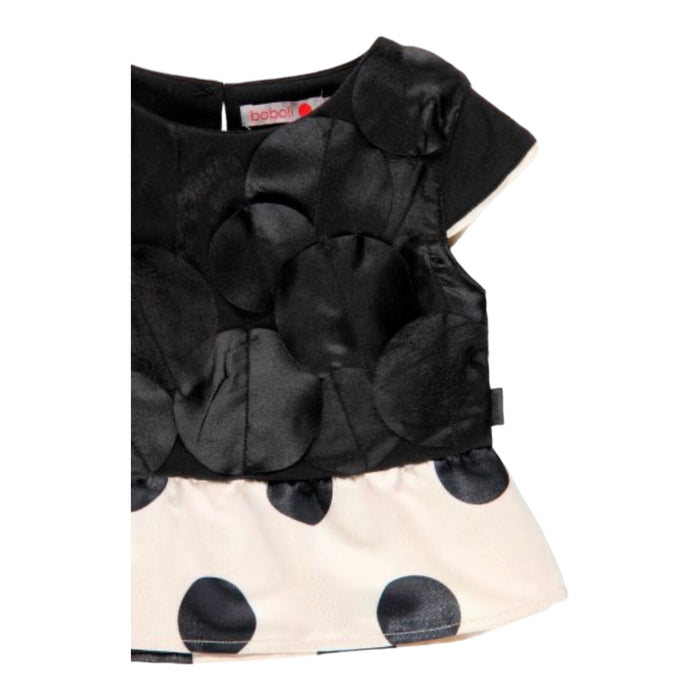 Blusa negra con lunares BOBOLI