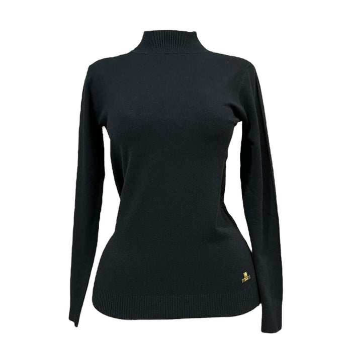 Blusa Negro Manga Larga Cuello MUSSI