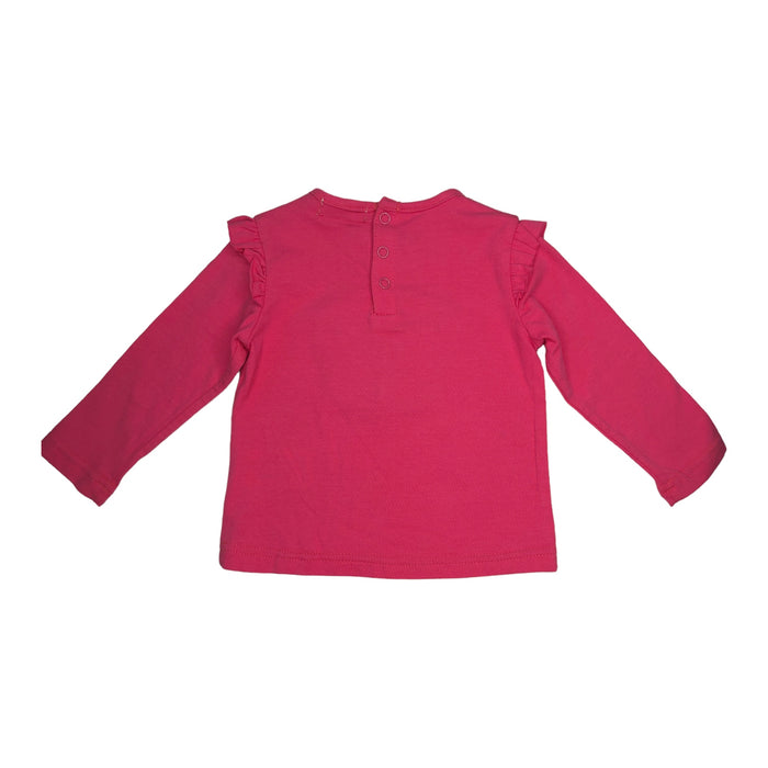 Blusa Rosa Con Parche Mariposa Bebé Niña Losan