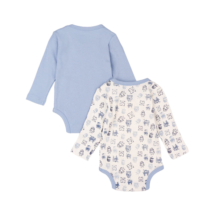 Body 2 Piezas Azul “Shhh! Don’t Be Afraid They Are Just Monsters” Niño Losan