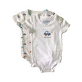 Bodys Dos Piezas Blanco Para Bebé Niño Carritos Losan