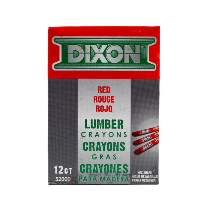 Bon Tool 14-493 Crayon - Red (12/Pkg), Red