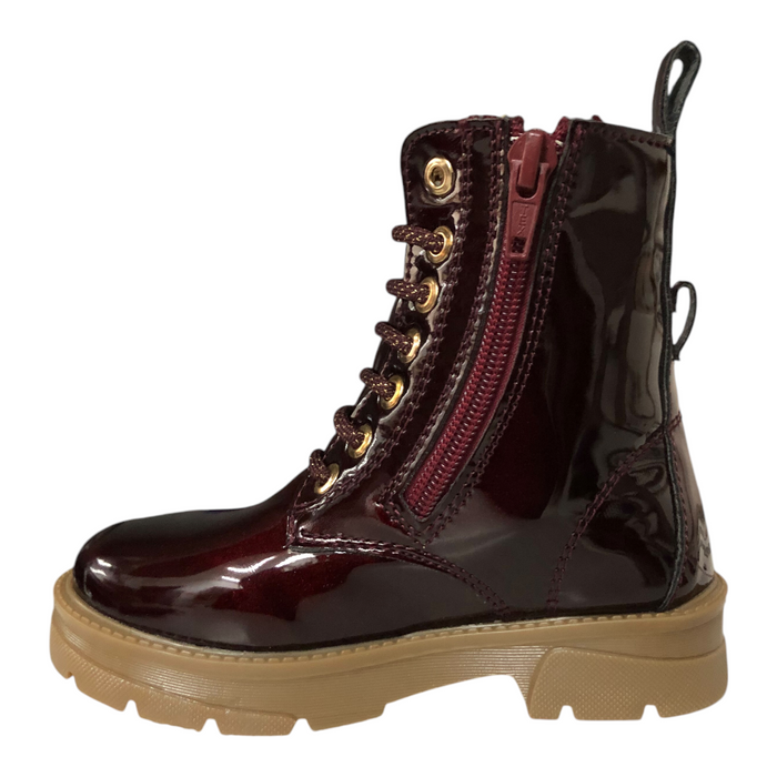 Bota Charol Merlot Para Niña Patey Girls