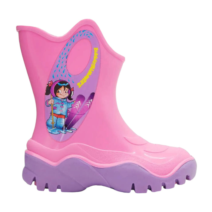Botas De Lluvia Moon II Rosa / Lila Bubble Gummers