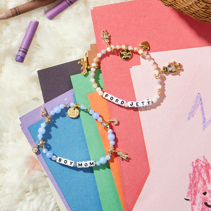 Boy Mom and Custom Bracelet with Charms