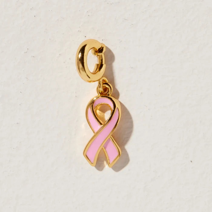 Breast Cancer Ribbon Charm