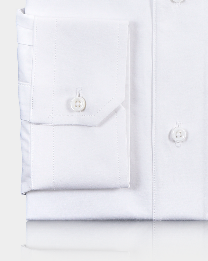 Brembana 2-Ply Giza White Broadcoth Shirt