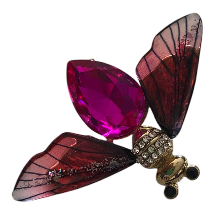 Broche Para Ropa De Mujer Avispa Fucsia