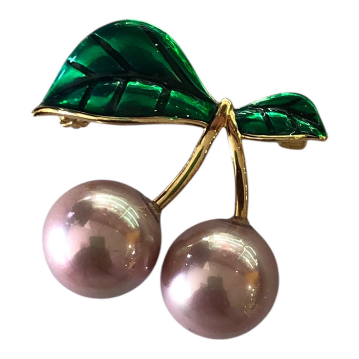 Broche Para Ropa De Mujer Cerezas Rosas