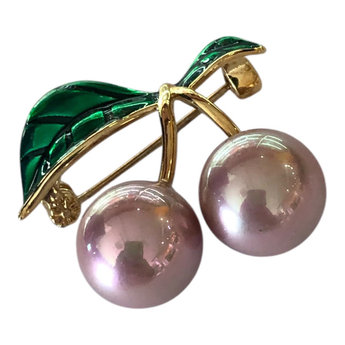 Broche Para Ropa De Mujer Cerezas Rosas