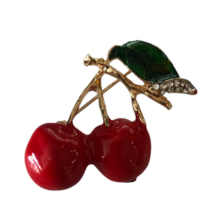 Broche Para Ropa De Mujer Cerezas