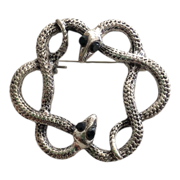 Broche Para Ropa De Mujer Circulo Serpiente