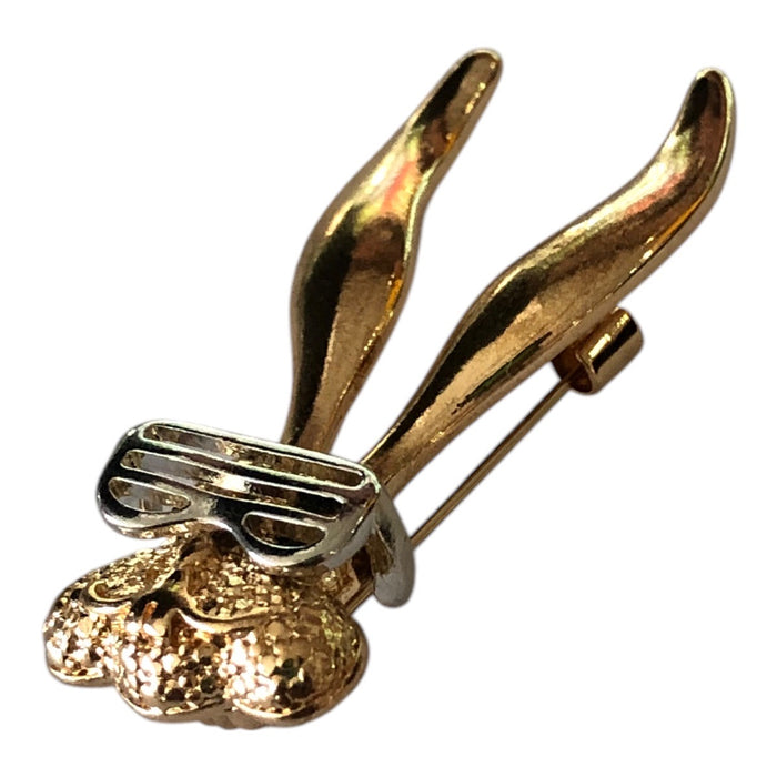 Broche Para Ropa De Mujer Conejo Lentes