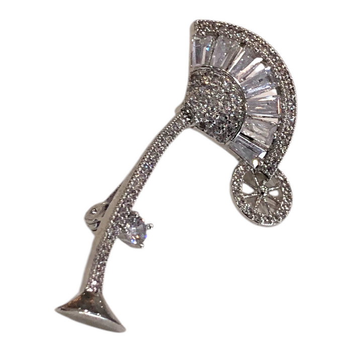 Broche Plateado Para Ropa Mujer
