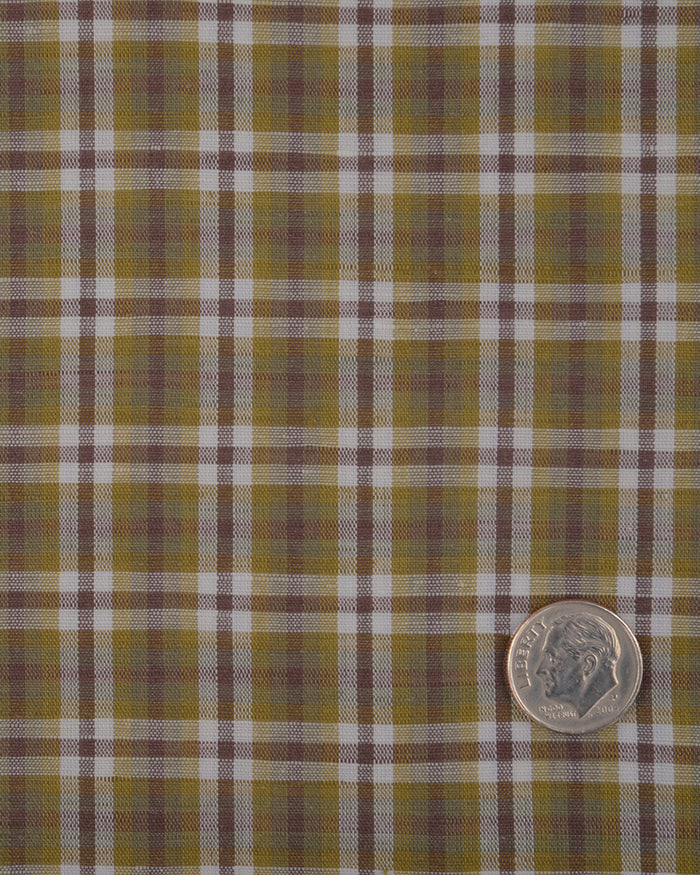 Brown White Crocodile Green Madras Checks