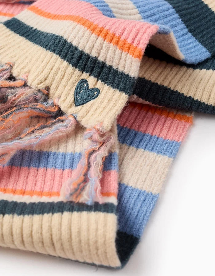Bufanda Acanalada A Rayas Para Niña Multicolor ZIPPY