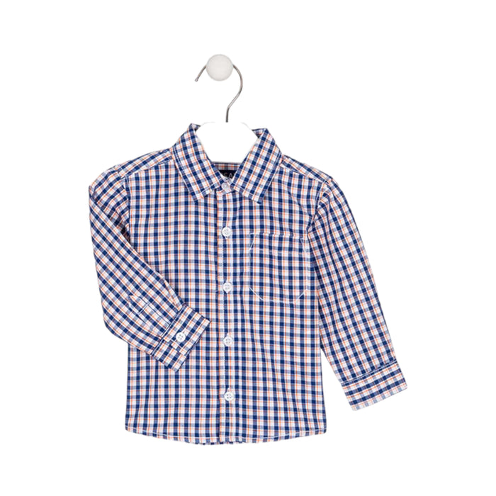 Camisa De Cuadritos Azul Bebé Niño Losan