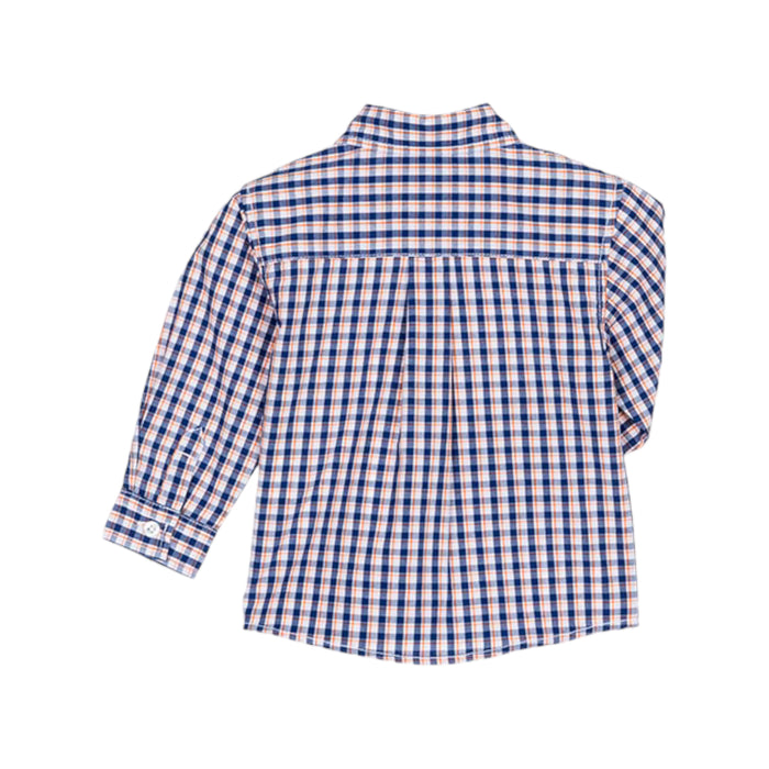 Camisa De Cuadritos Azul Bebé Niño Losan