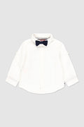 Camisa de lino con moño para bebé niño BOBOLI