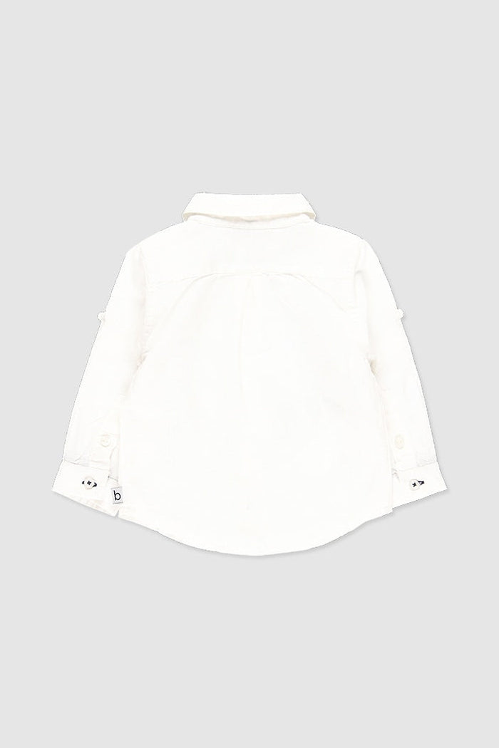 Camisa de lino con moño para bebé niño BOBOLI