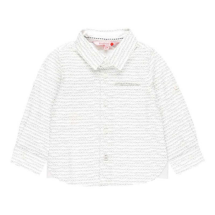 Camisa de popelín con estampado de gafas para bebe y niño BOBOLI