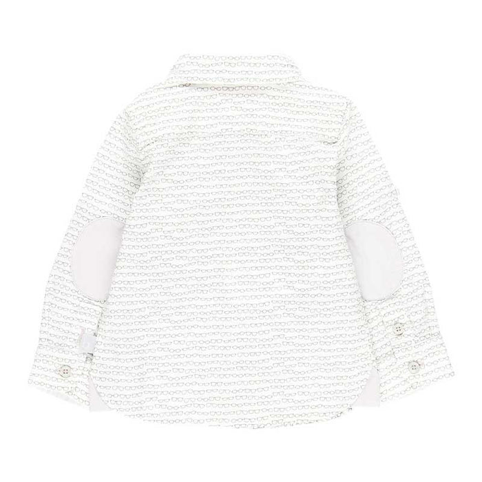 Camisa de popelín con estampado de gafas para bebe y niño BOBOLI