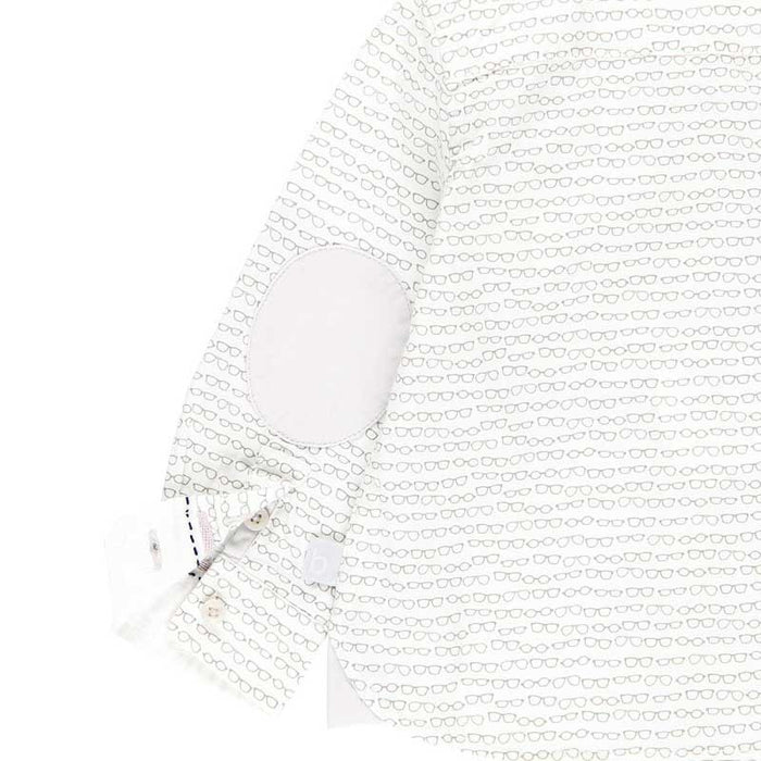 Camisa de popelín con estampado de gafas para bebe y niño BOBOLI