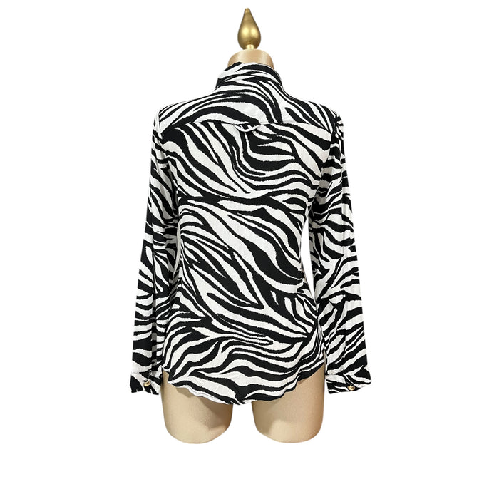 Camisa Estampado Zebra LC