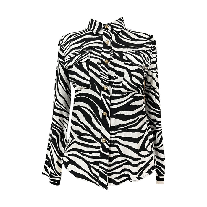 Camisa Estampado Zebra LC