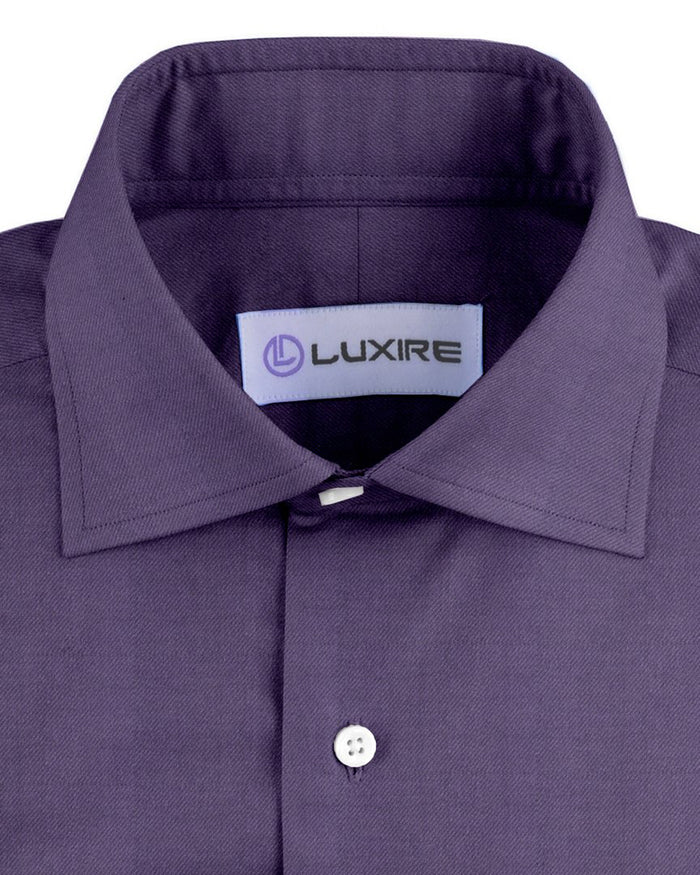 Cashmerello Alumo: Dark Purple Cotton Twill