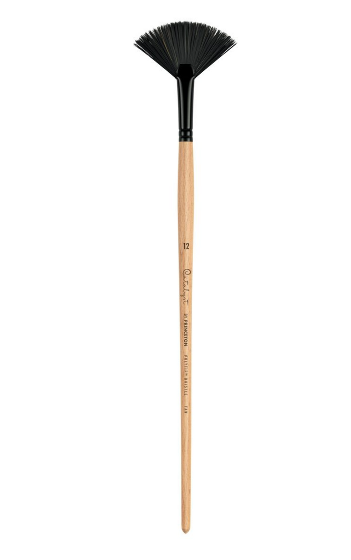 Catalyst Polytip Bristle Long Handle Brush - Fan Size 3