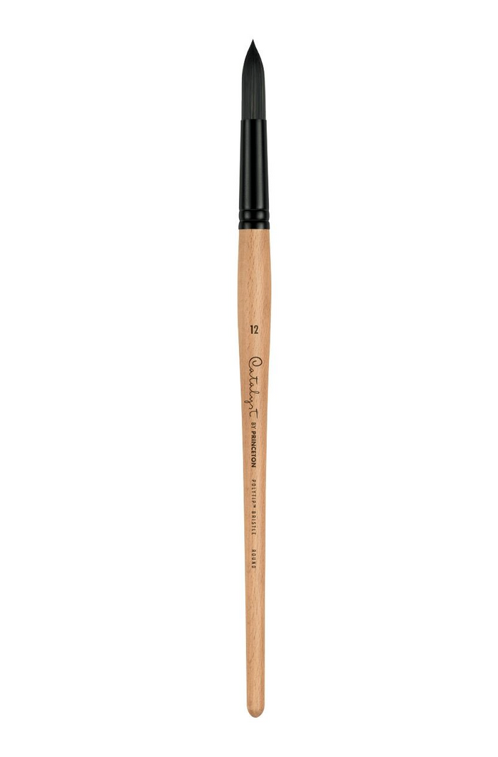 Catalyst Polytip Bristle Long Handle Brush - Round