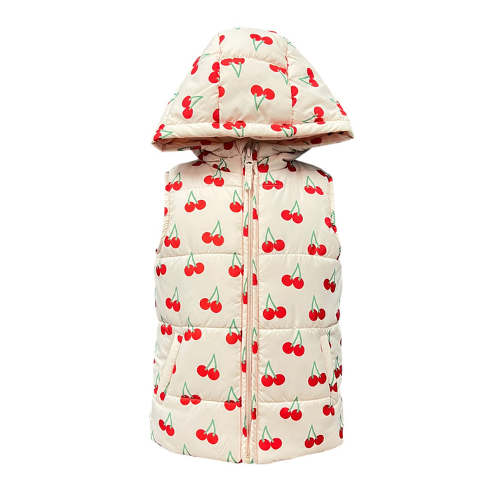 Chaleco Con Estampado De Cerezas Para Niña ZIPPY