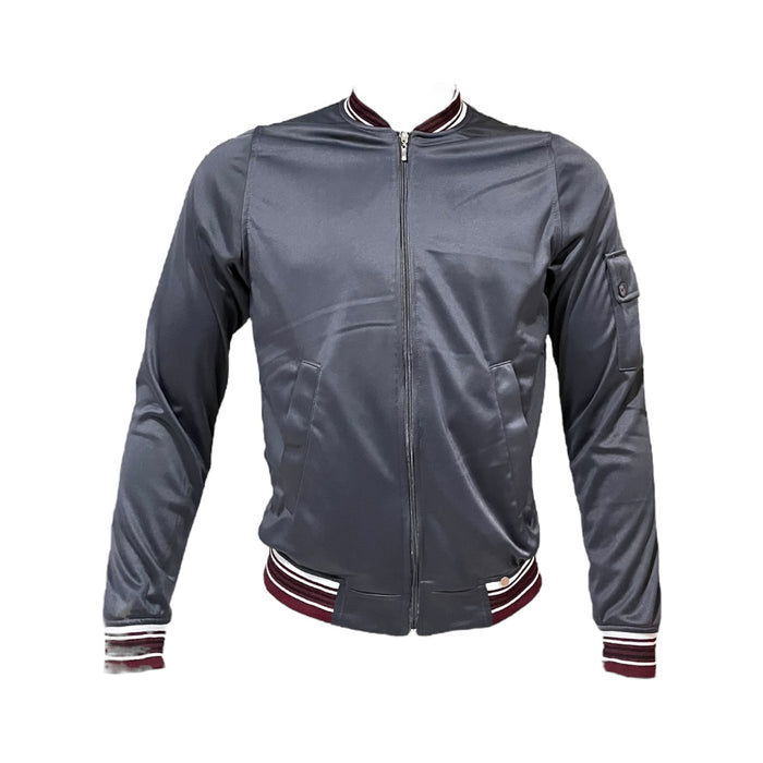 Chamarra Bomber Gris Para Caballero VARANASI