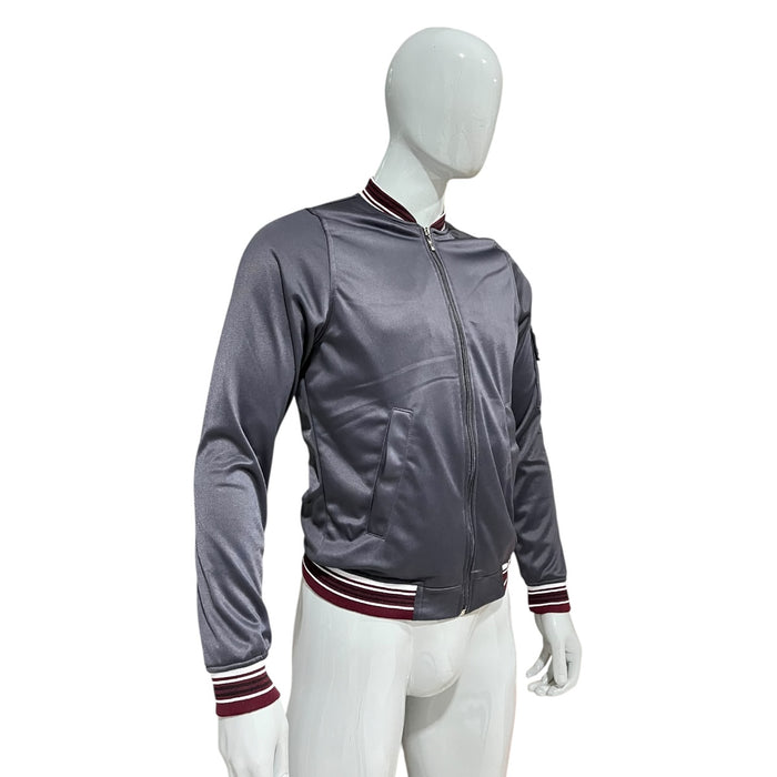 Chamarra Bomber Gris Para Caballero VARANASI