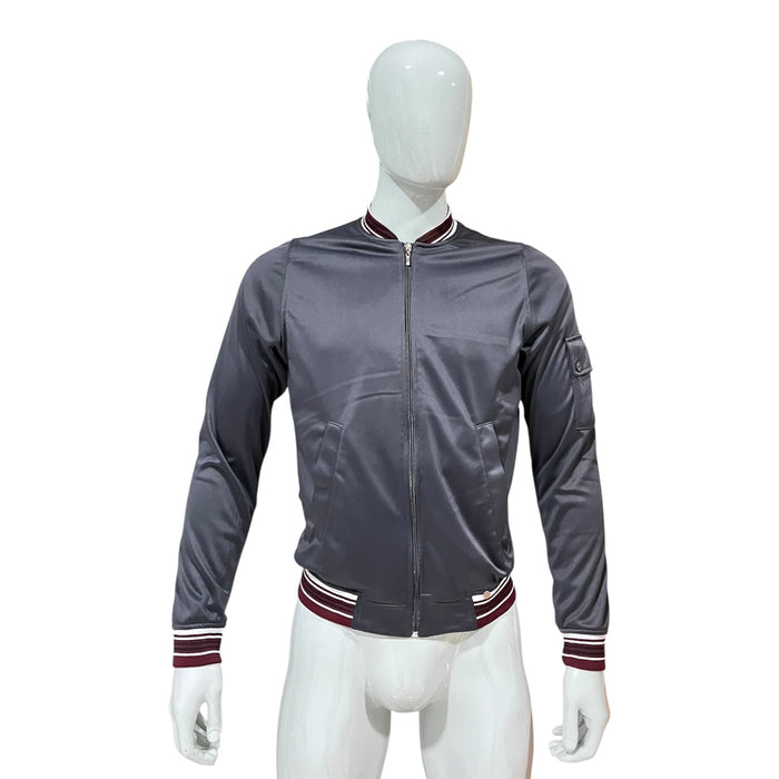 Chamarra Bomber Gris Para Caballero VARANASI
