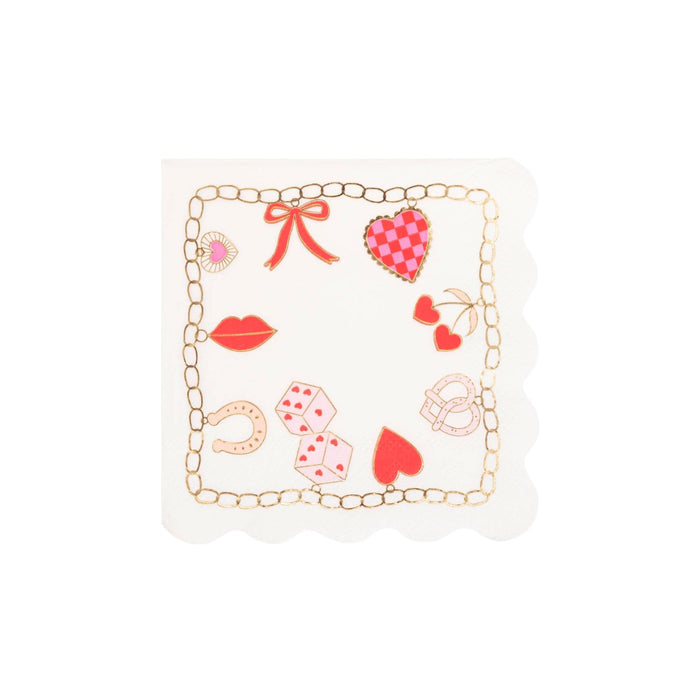 CHARMED Valentines Cocktail Napkins - bubblegum market