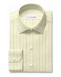 Classic Oxford: Pale Yellow with Blue Stripes