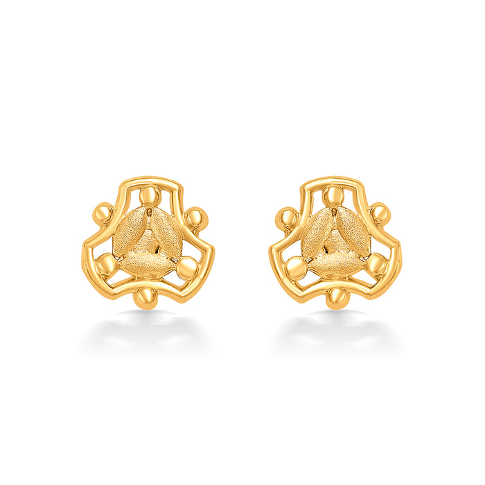 Classic Refinement Yellow Gold Kids Earring