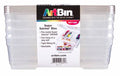 Clear Storage Bins w/Lids Large