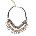 Collar con Pedreria Gris