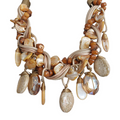 Collar Piedra Natural "Café/Beig"