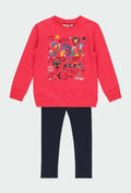 Conjunto 2 piezas sudadera rosa y leggings niña BOBOLI