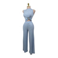 Conjunto canalé de dos piezas con aro lateral azul LC