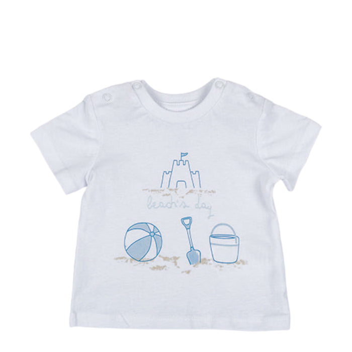 Conjunto De Camiseta "Beach's Day" Y Short Para Bebé Niño Losan