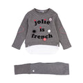 Conjunto De Camiseta "Jolie Is French" Y Legging Niña Losan