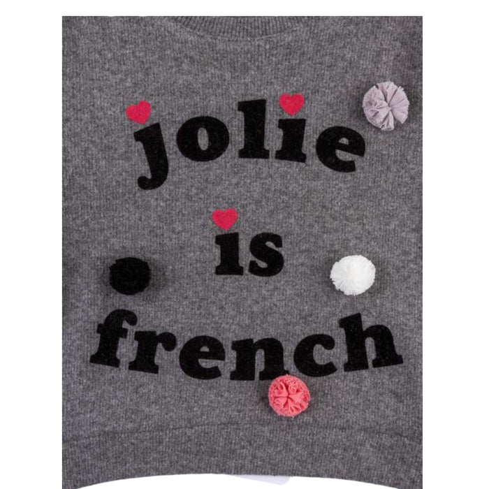 Conjunto De Camiseta "Jolie Is French" Y Legging Niña Losan