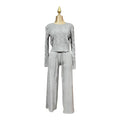 Conjunto De Dos Piezas Blusa Y Pantalón Gris MUSSI